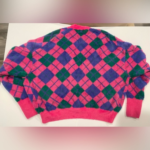 Urban outfitters thea fuzzy slouchy cardigan sweater woman’s L oversized - Picture 2 of 9